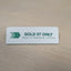 WSB Nametag - GOLD St Only