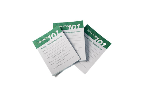 Finance 101 Survey Card English 3rd Ed. (50 Pack)