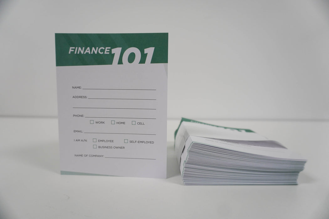 Finance 101 Survey Card 2nd Edition (50 Pack)