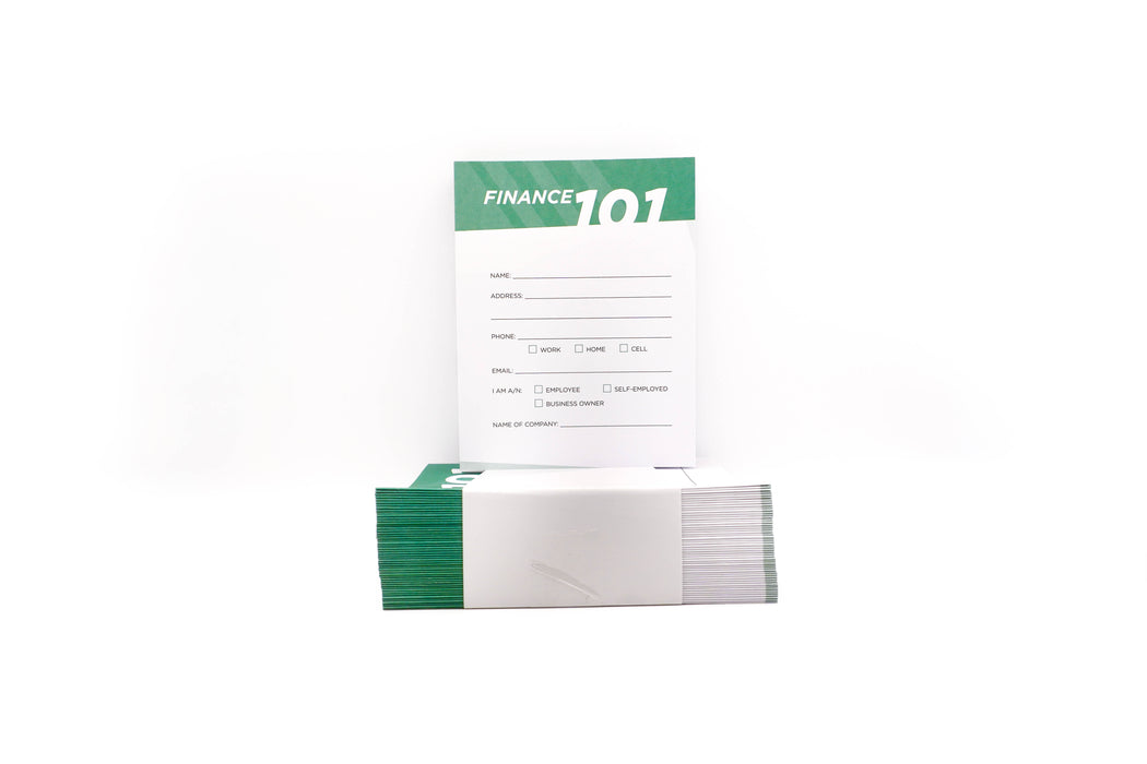 Finance 101 Survey Card 2nd Edition (50 Pack)