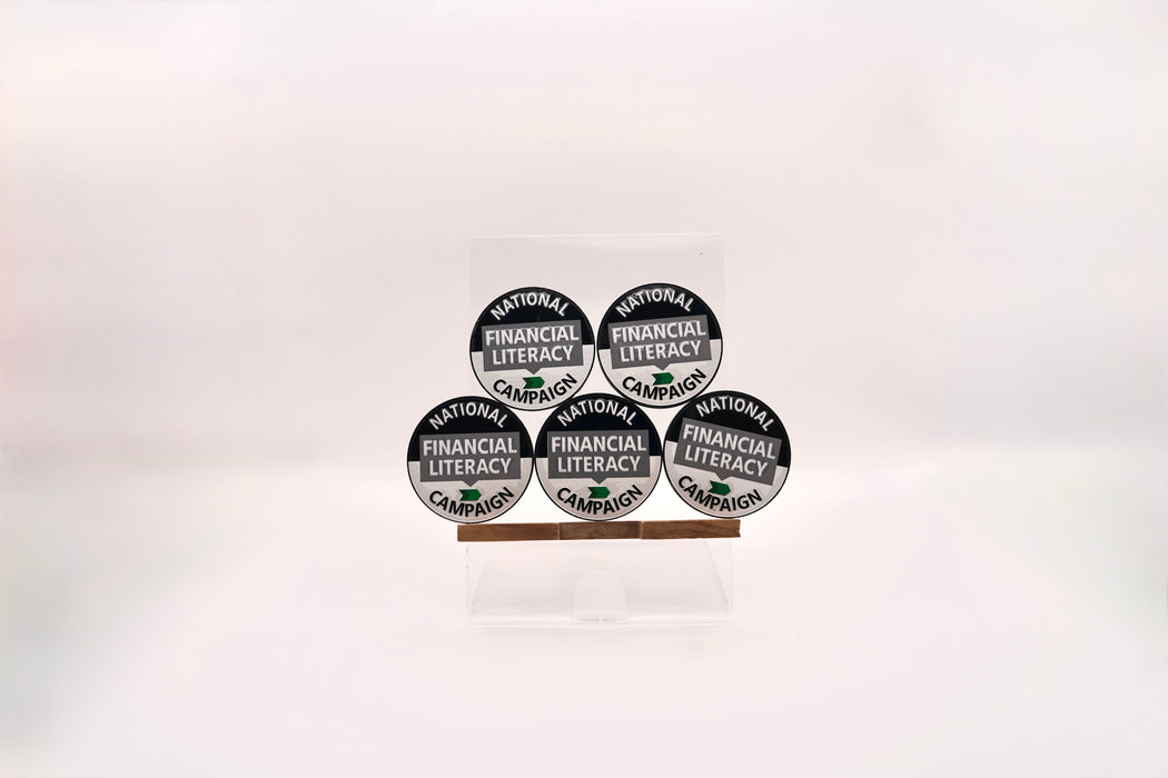 Financial Literacy Campaign Magnetic Pins (5 Pack)
