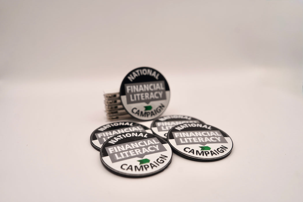 Financial Literacy Campaign Magnetic Pins (5 Pack)