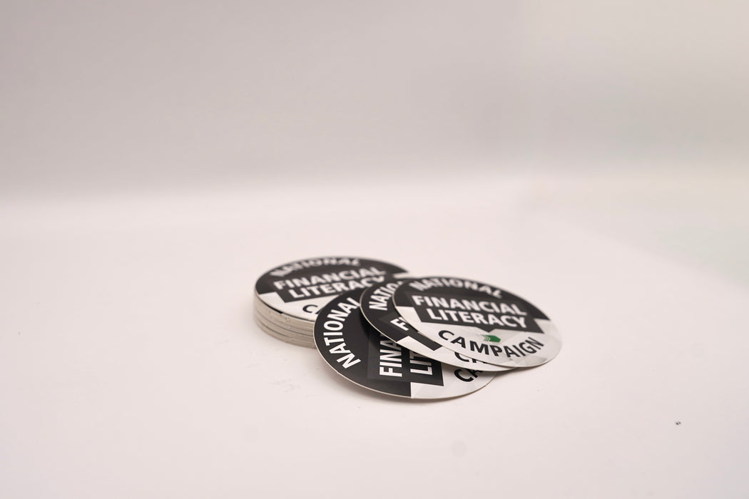 Financial Literacy Campaign Sticker (50 Pack)