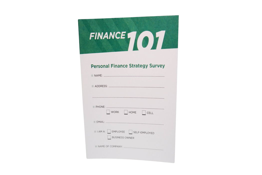 Finance 101 Survey Card 1st Edition (50 Pack)