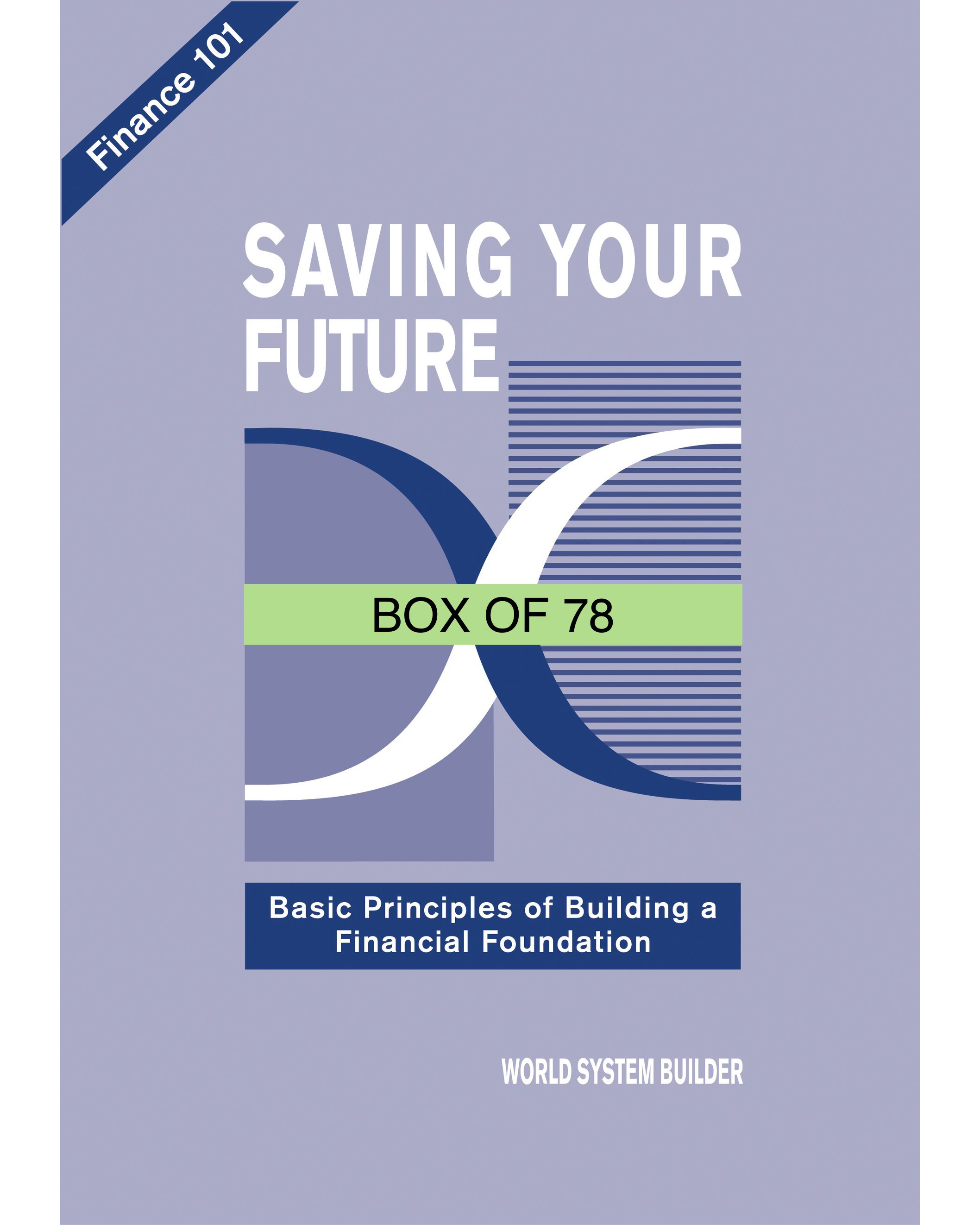 Saving Your Future Box (English) - Box of 78 – WSB Shop